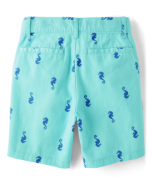 Childrens Place Blue Radiance Dragon Chino Shorts